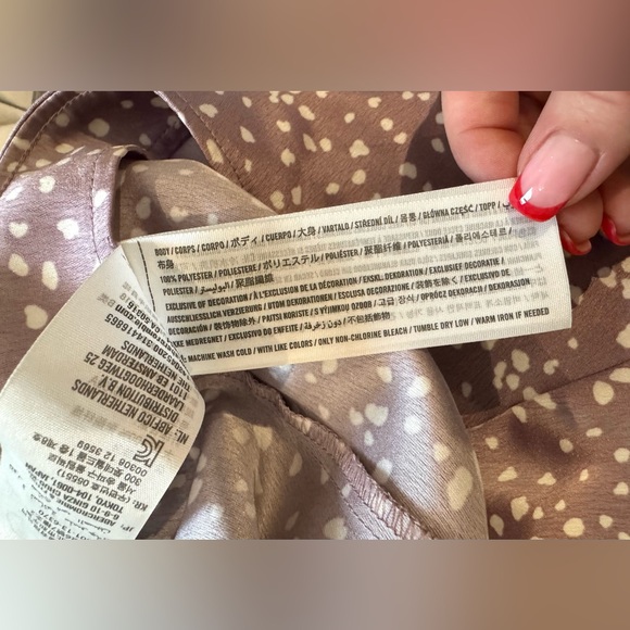 ABERCROMBIE & FITCH Side Slip Midi Skirt With Slit, Purple (XXS) - Picture 4 of 4